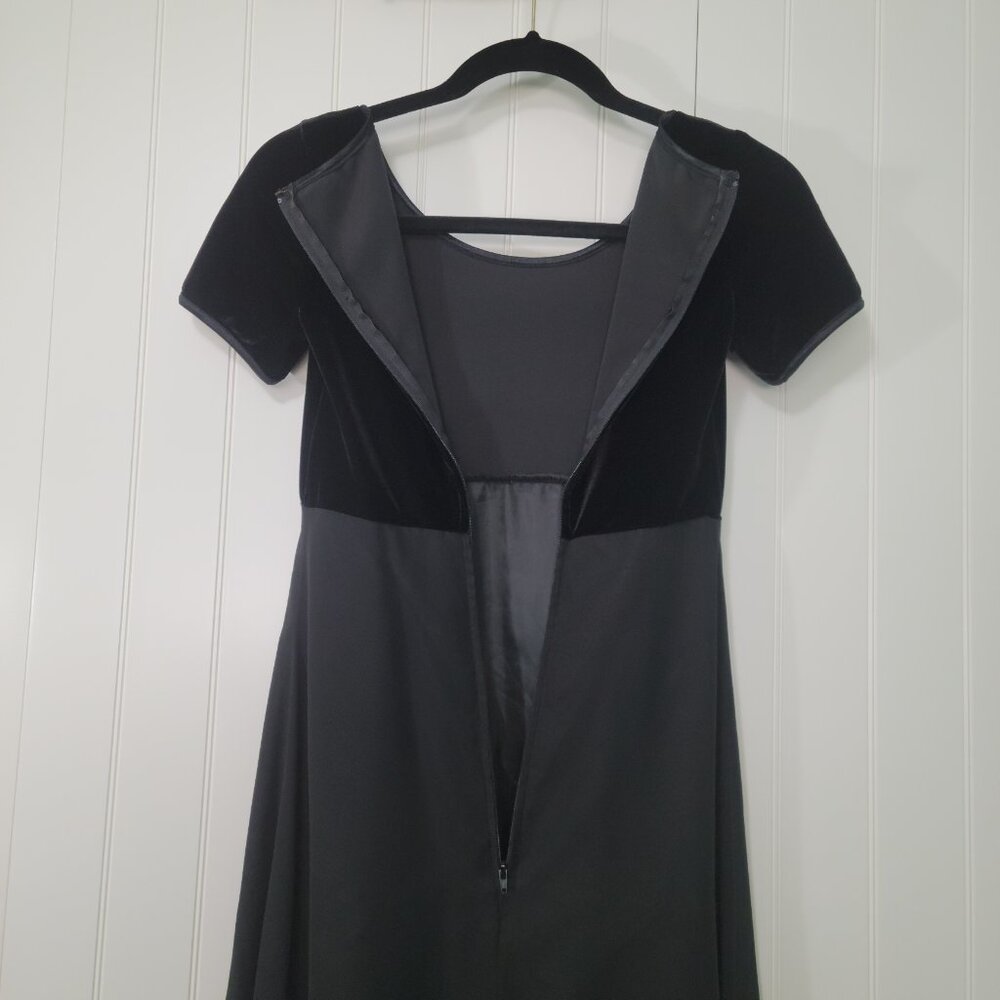 Y2K Stage Accents Whimisgoth Fairy Grunge Dark Romantic Velvet Maxi Dress Sz O - Picture 10 of 15
